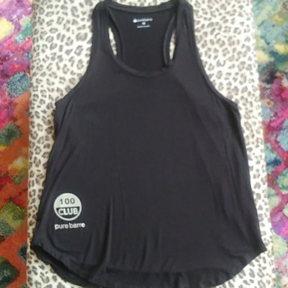 Pure Barre 100 Club Black Tank M